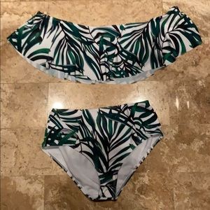 Two piece high waste swimsuit